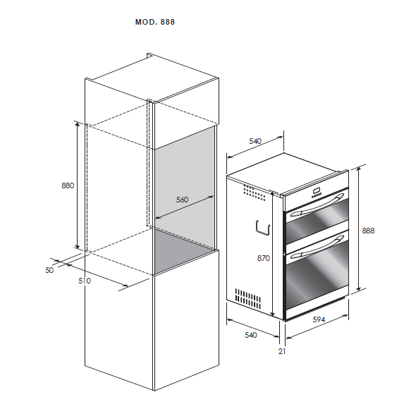 Built In Oven Built In Oven Sizes